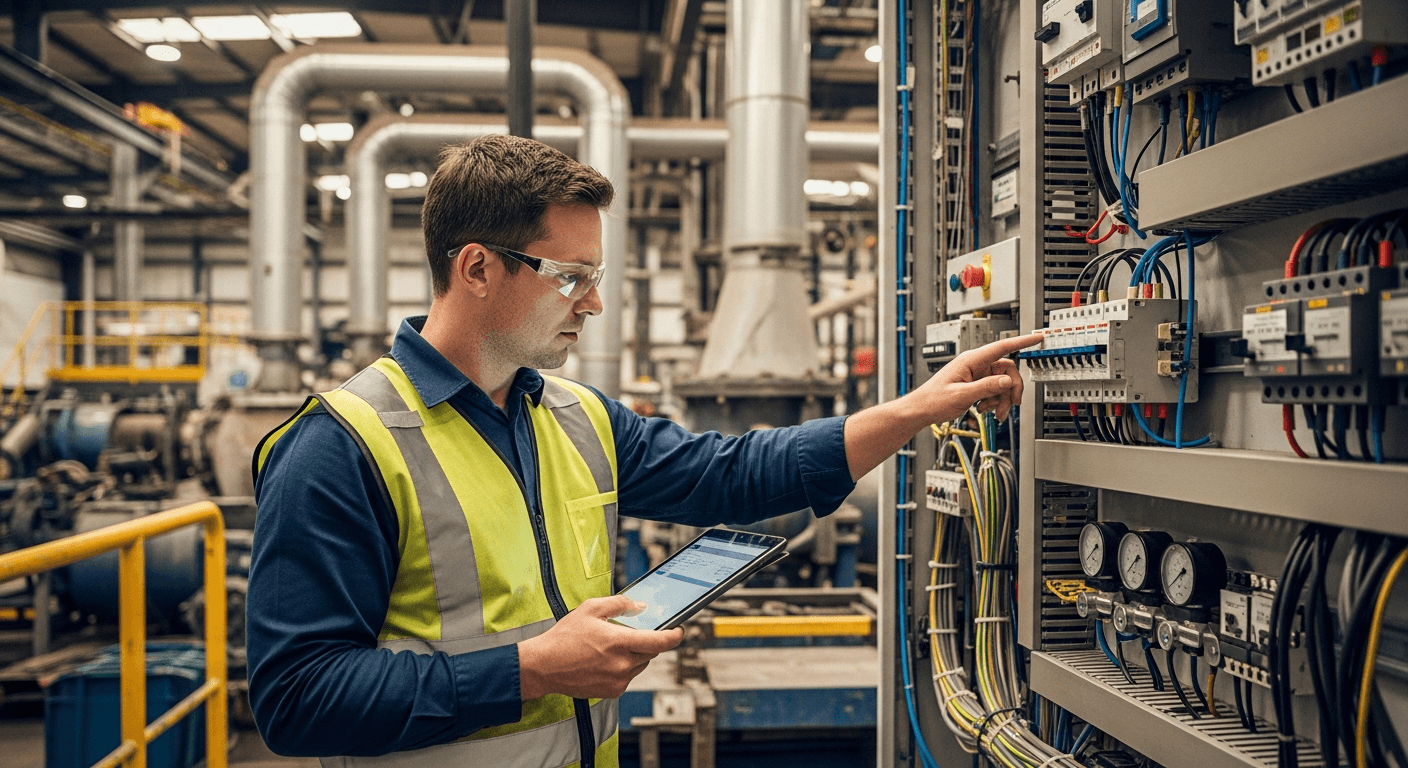 ביקורת אנרגיה מקצועית במפעל תעשייתי בישראל
